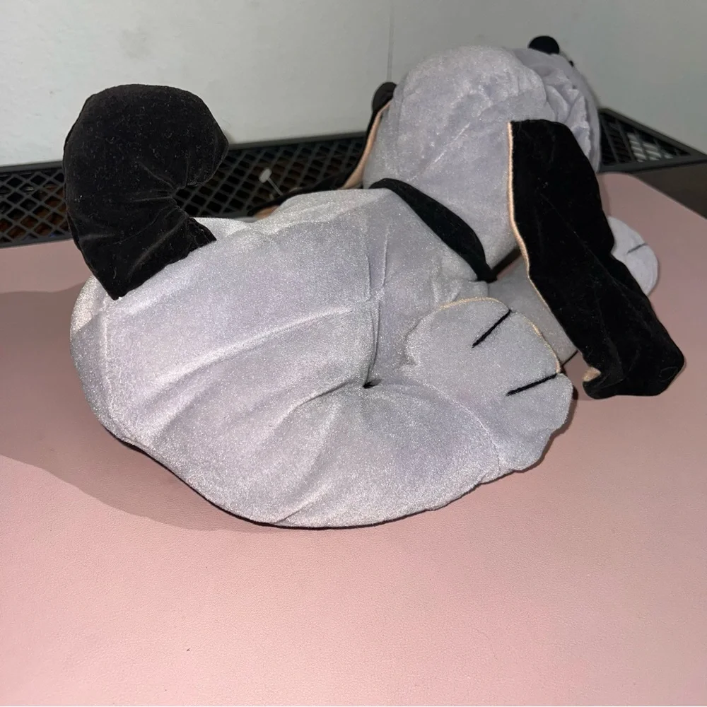 Vintage Pound Puppy 1980’s Gray With Black Tail Blue Eyes Romitex W/ Tag 13”‎